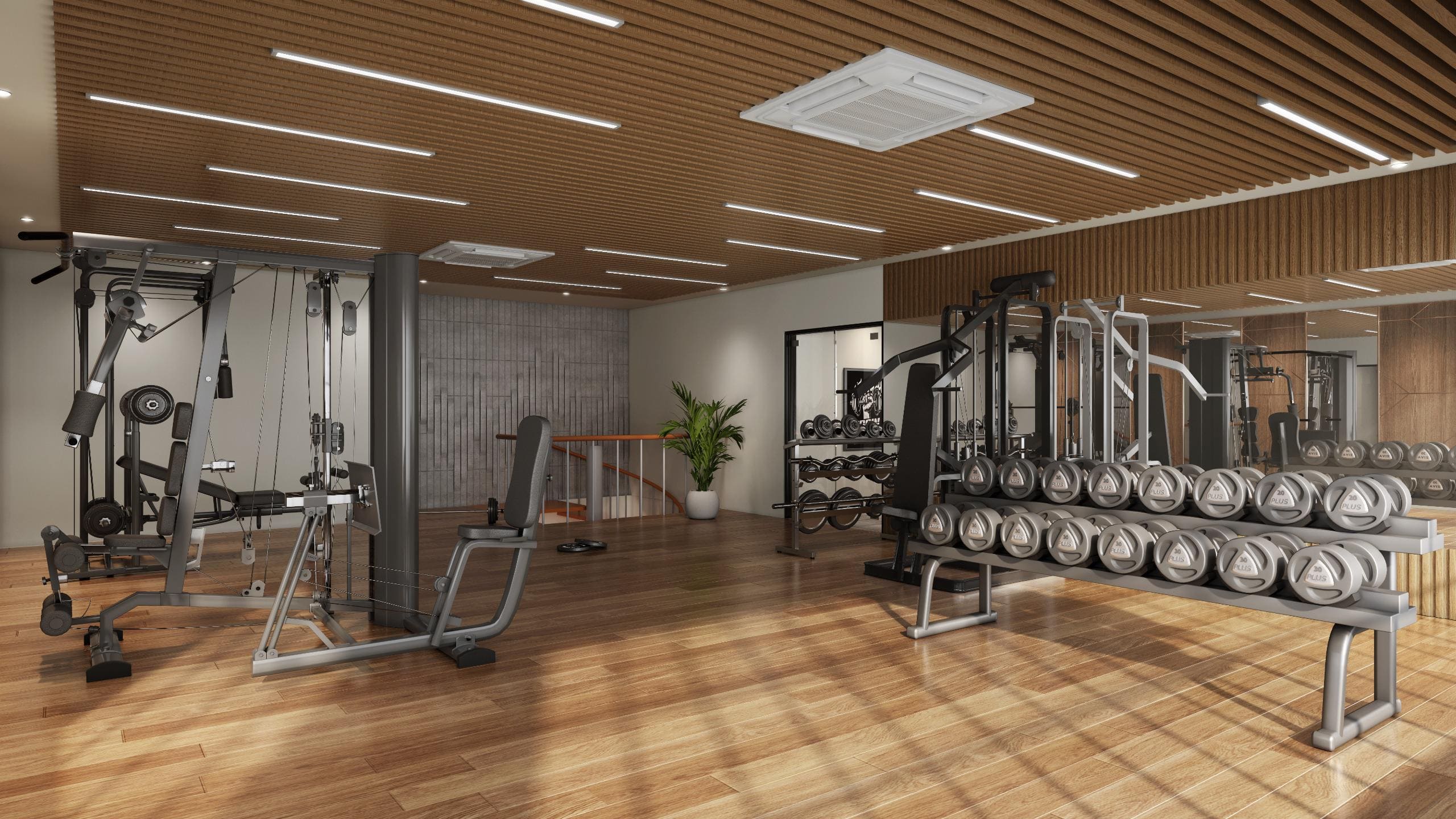 Gymnasium, apartments in padur, TVS emerald verde vista